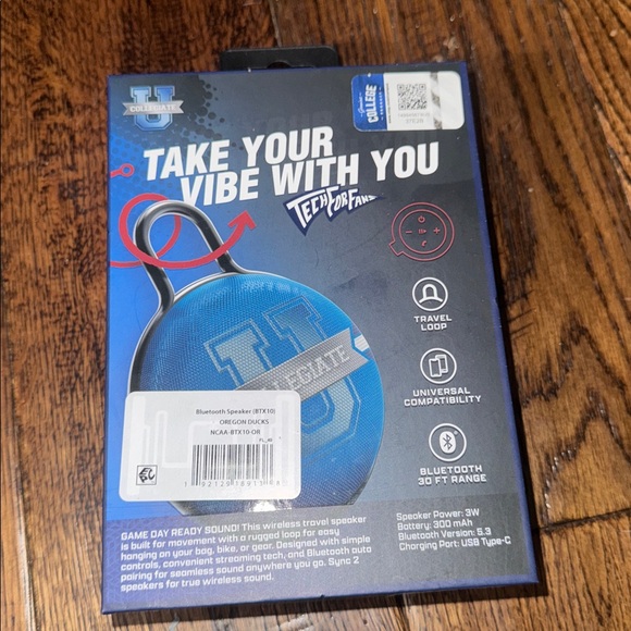 NWT U Collegiate OREGON DUCKS 🦆 Portable Wireless Travel Speaker - Picture 3 of 3